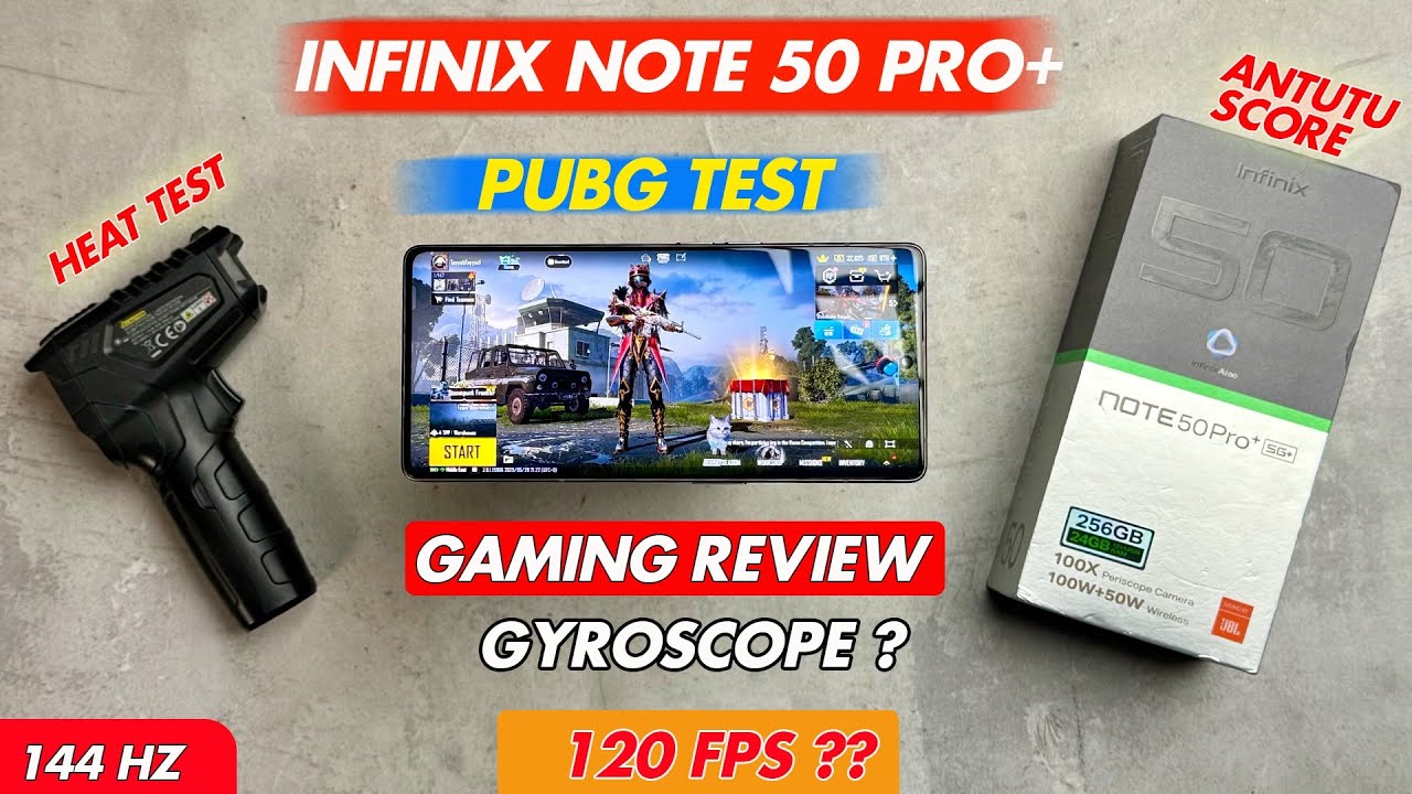 Infinix Note 50 pro+ Plus Pubg Test | 120FPS ? | Gaming Review | Heat Test | Price in Pakistan