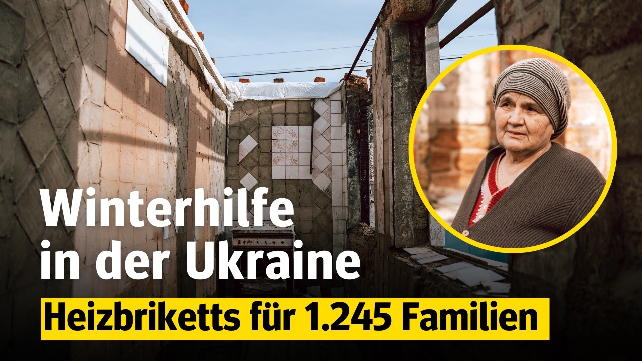 Ukraine: Winterhilfe durch Heizbriketts