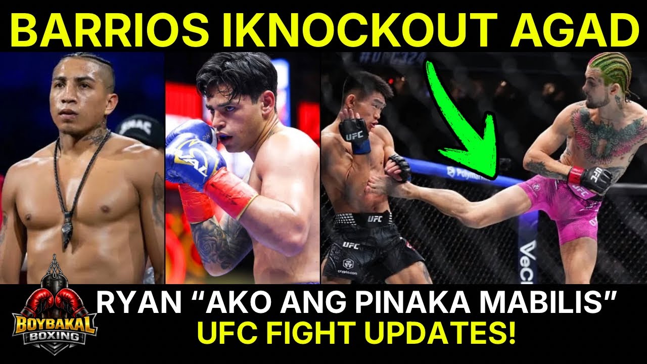 Barrios iKnockout Ni Ryan Dahil Sa Bilis | Stevenson Balik 135 | Boxing & UFC Updates