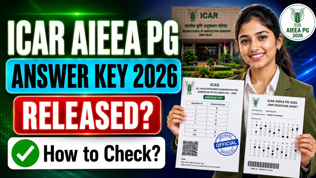 icar aieea answer key 2026 | icar aieea answer sheet 2026
