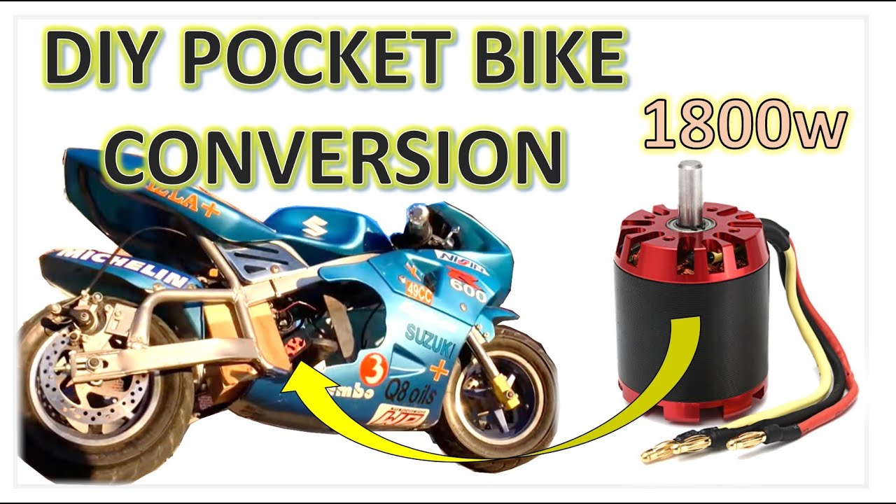 Pocket bike electric conversion - DIY brushless