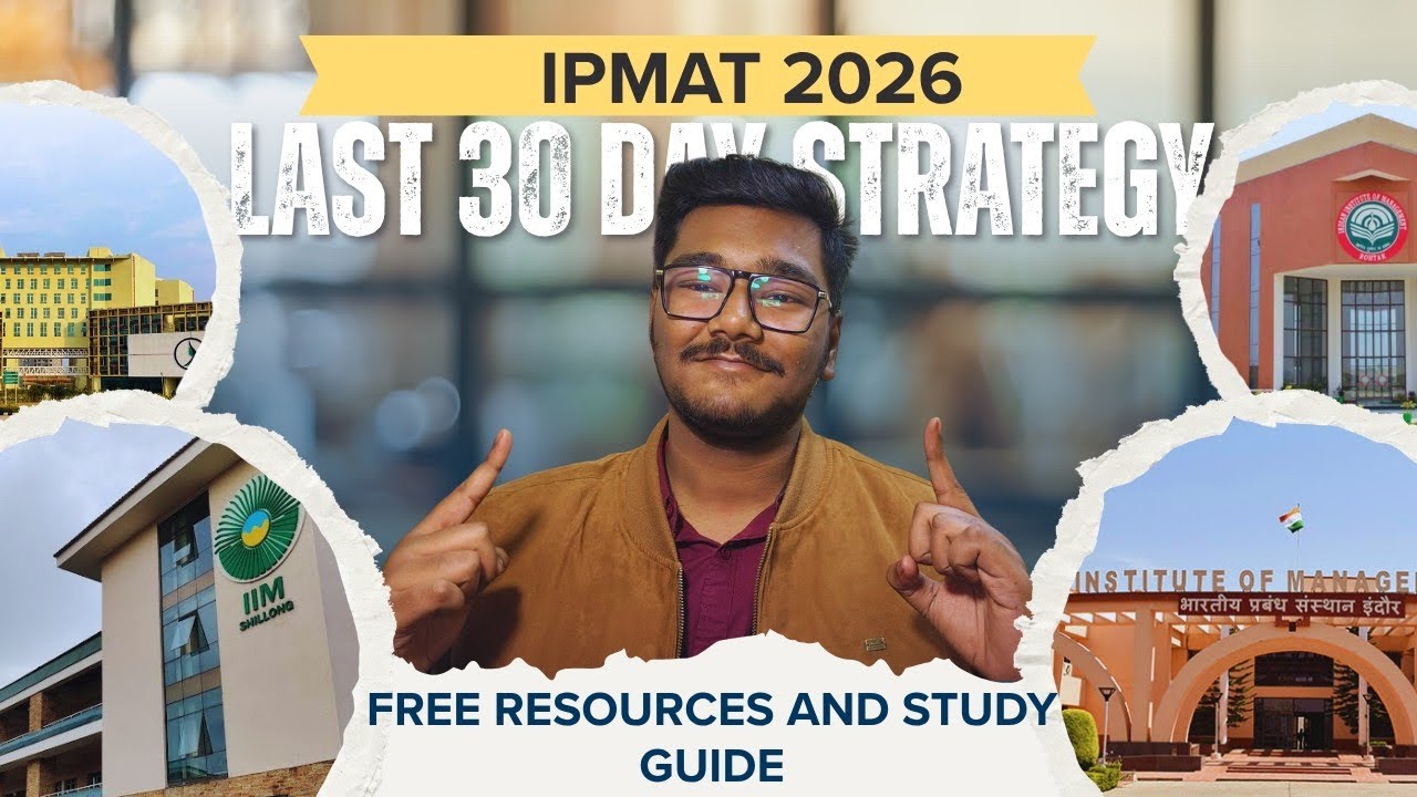 Final 30-Day Revision Strategy for IPMAT 2026 | Don&rsquo;t Miss This!