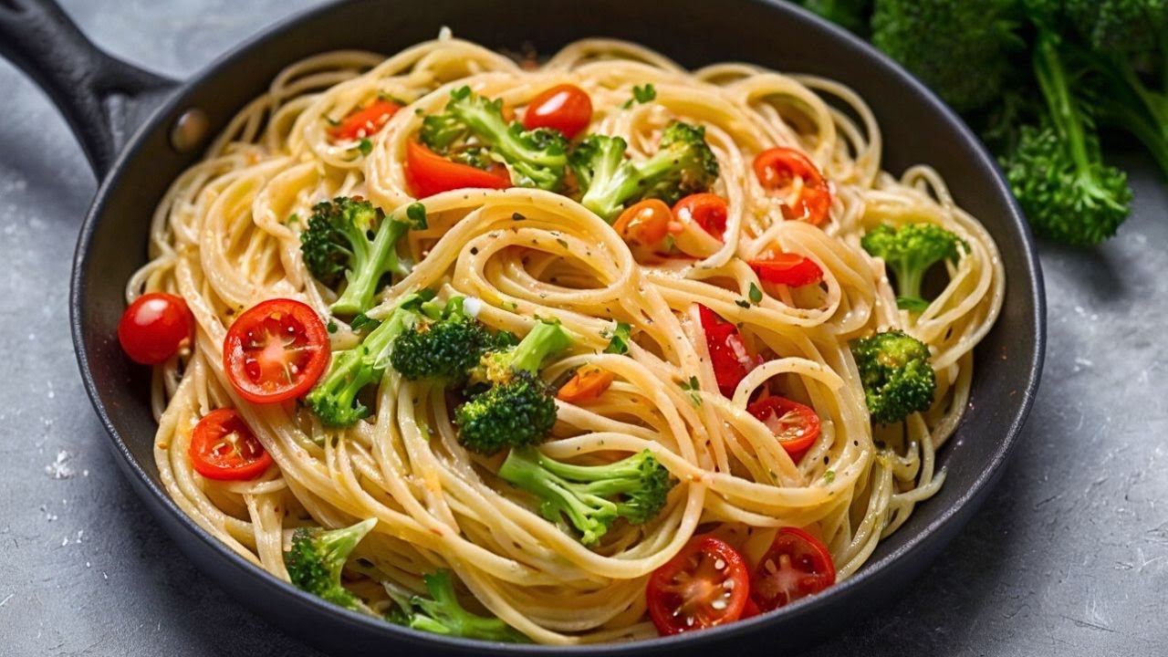 Gott, wie lecker! Im Winter muss man mehr Gemüse essen! Einfaches Rezept! Brokkoli Spaghetti Pfanne