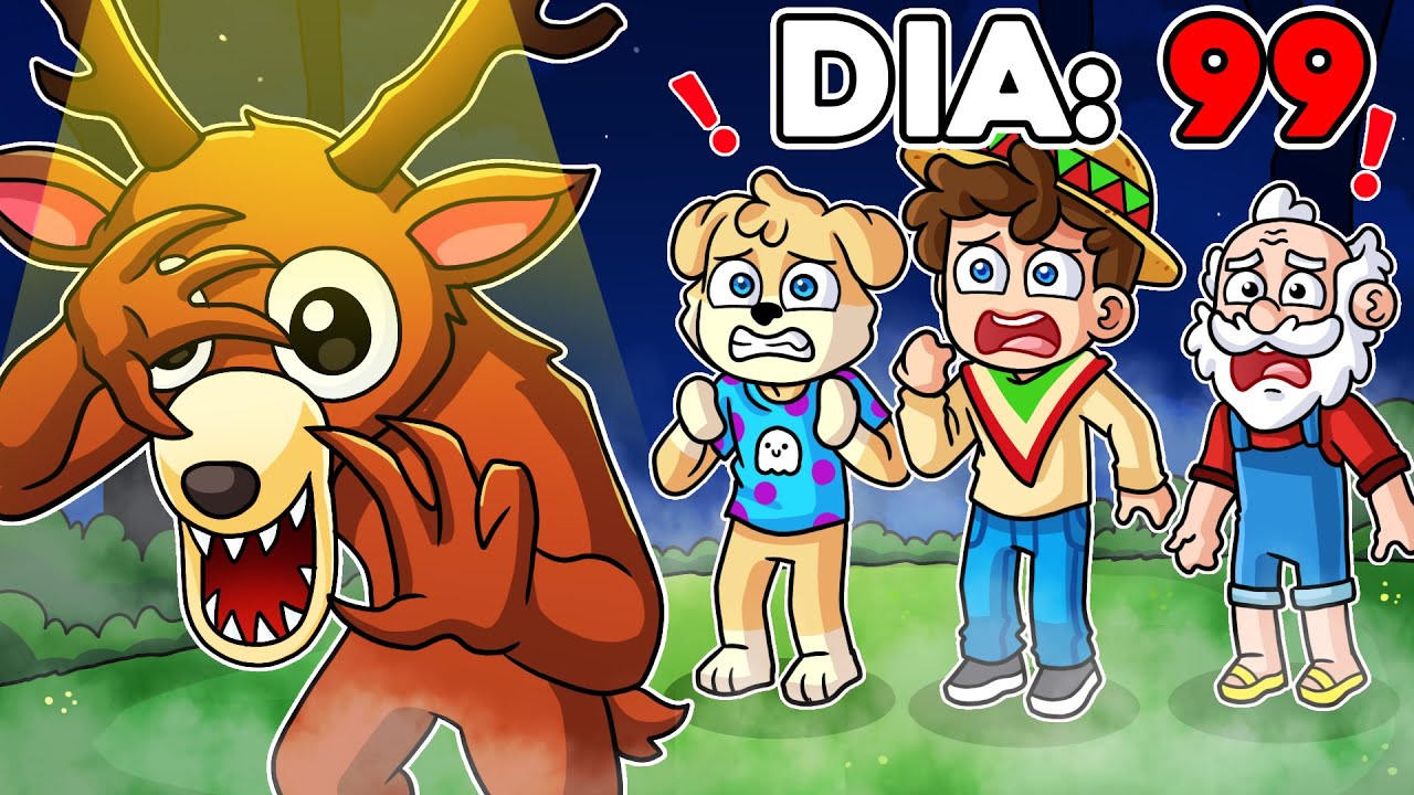 ¡SOBREVIVÍMOS 99 dias en el BOSQUE! 💀🌲🦌 SILVIOGAMER en 99 Noches en el Bosque