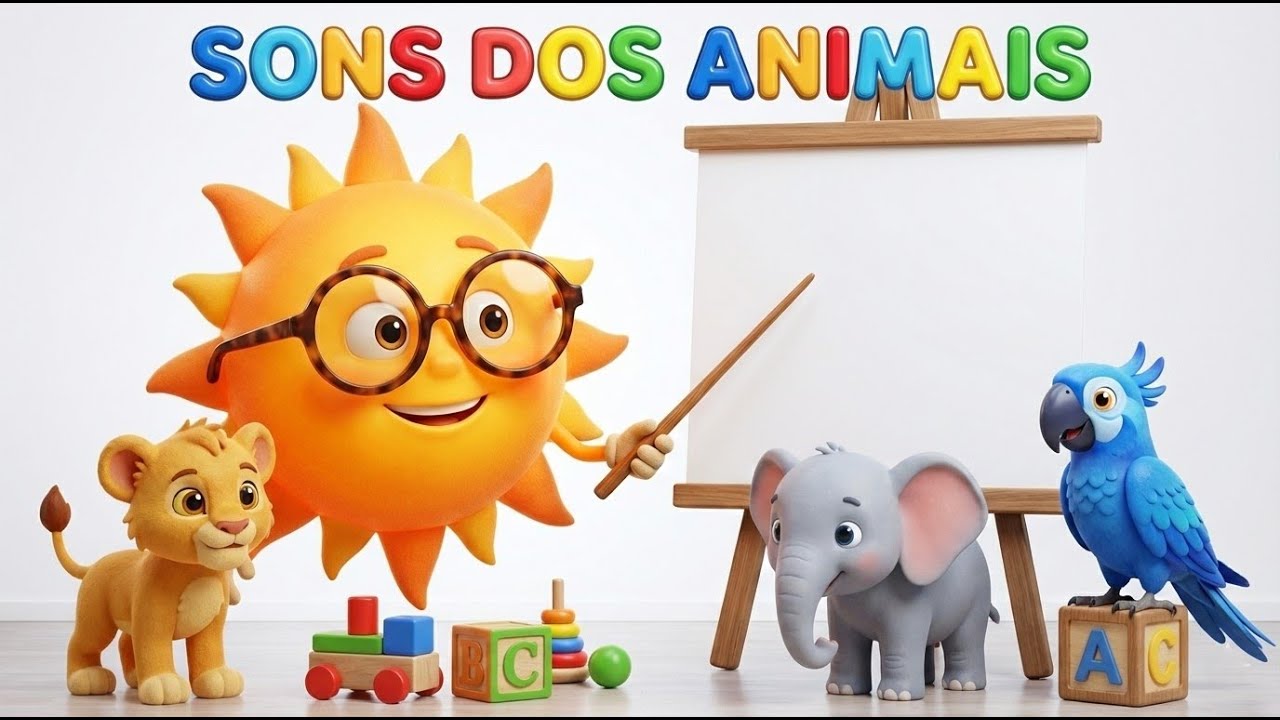 Aprenda os Sons dos Animais 🦁 (Estimulação da Fala) | Jardim do Criador Kids