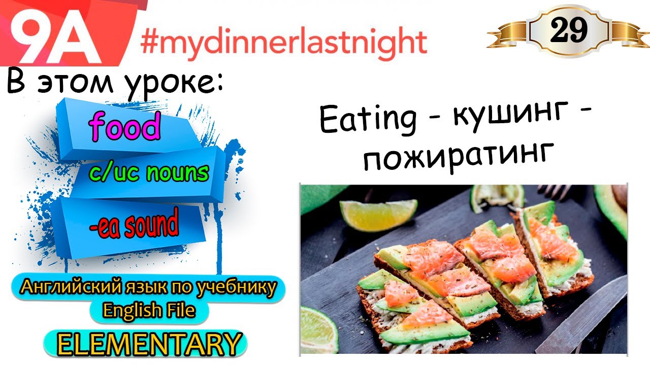 Урок 29. English File Elementary. Food. Артикли. Some. Any. Исчисляемые. Неисчисляемые.