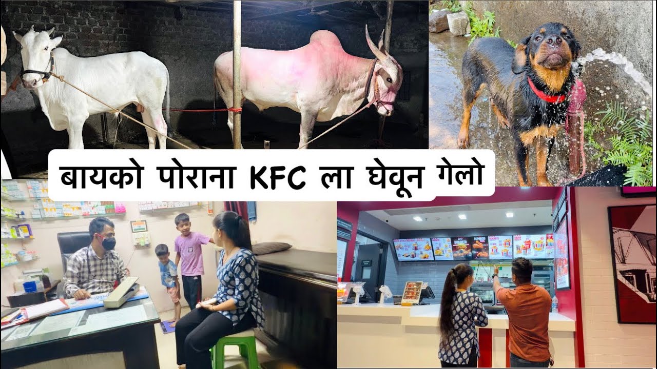 Vlog 788 | हर्षू ला DR कडे घेवून गेलो | Harnya  Basari | KFC 🍔🍟🍗 | Family Vlog | Nayan Katekar Vlogs