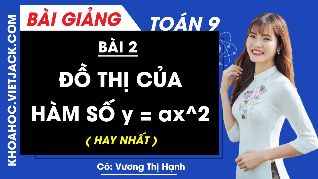 Đồ thị của hàm số y = ax^2 - Bài 2 - Toán học 9 - Cô Vương Thị Hạnh (HAY NHẤT)