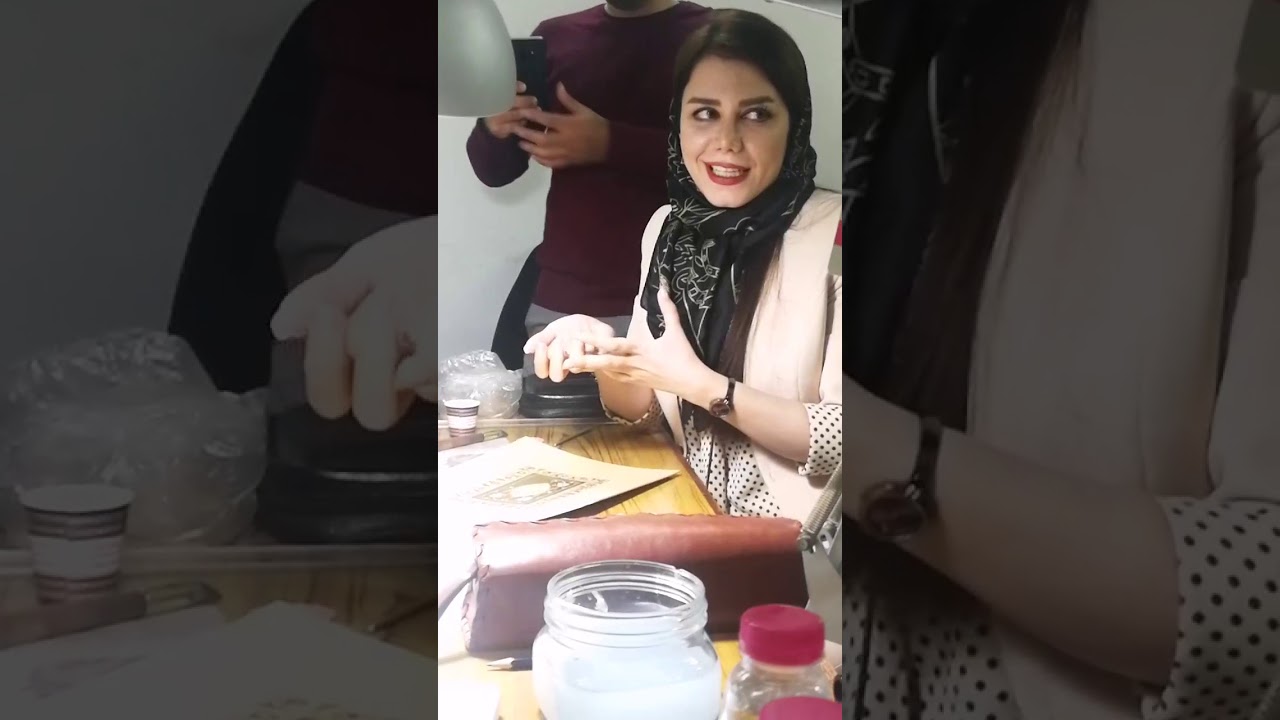 ورشة الفنانة زهراء دوستي في فن التذهيب ضمن فعاليات مهرجان الفنون الاسلامية 2019/2020