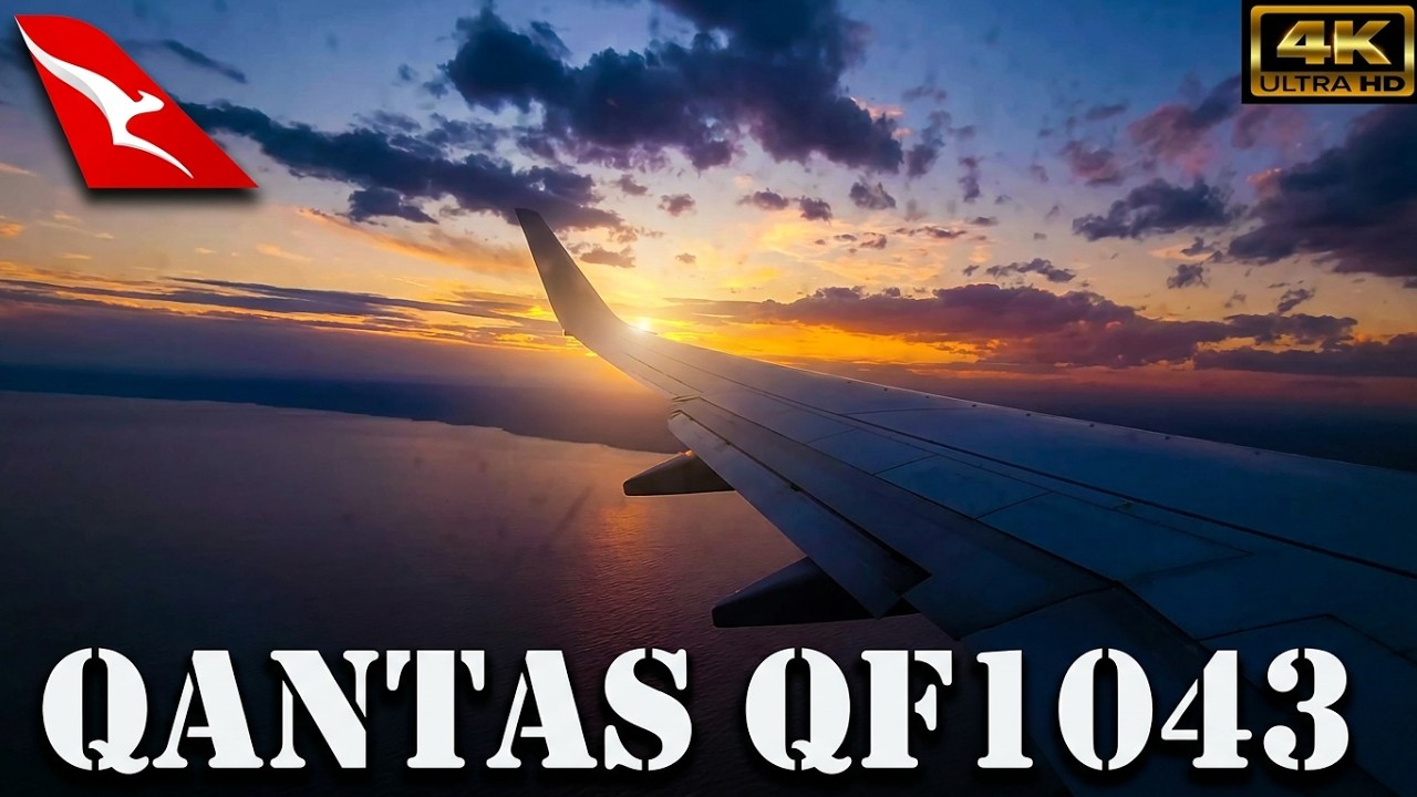 Qantas QF1043 Брум ✈ Сиднейский опыт | 🇦🇺 🛬 4k