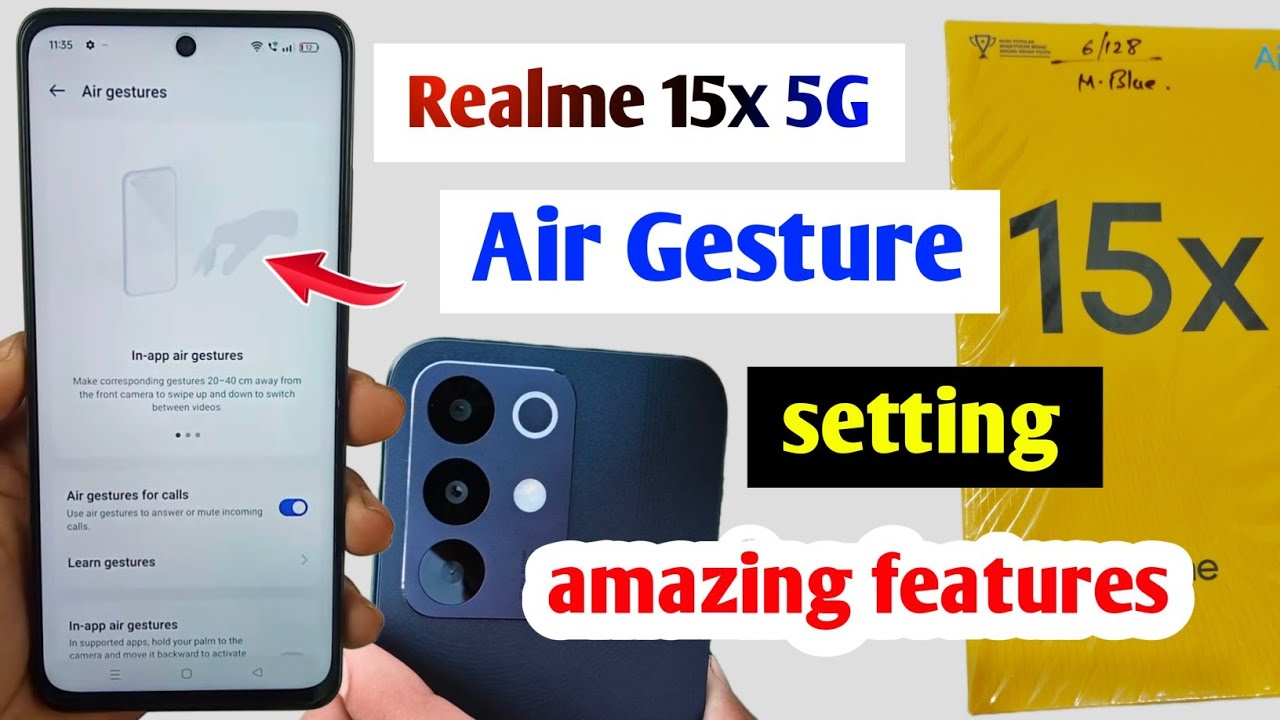 Realme 15x 5G air gesture setting | Realme 15x 5G air gesture features | realme 15x 5g setting