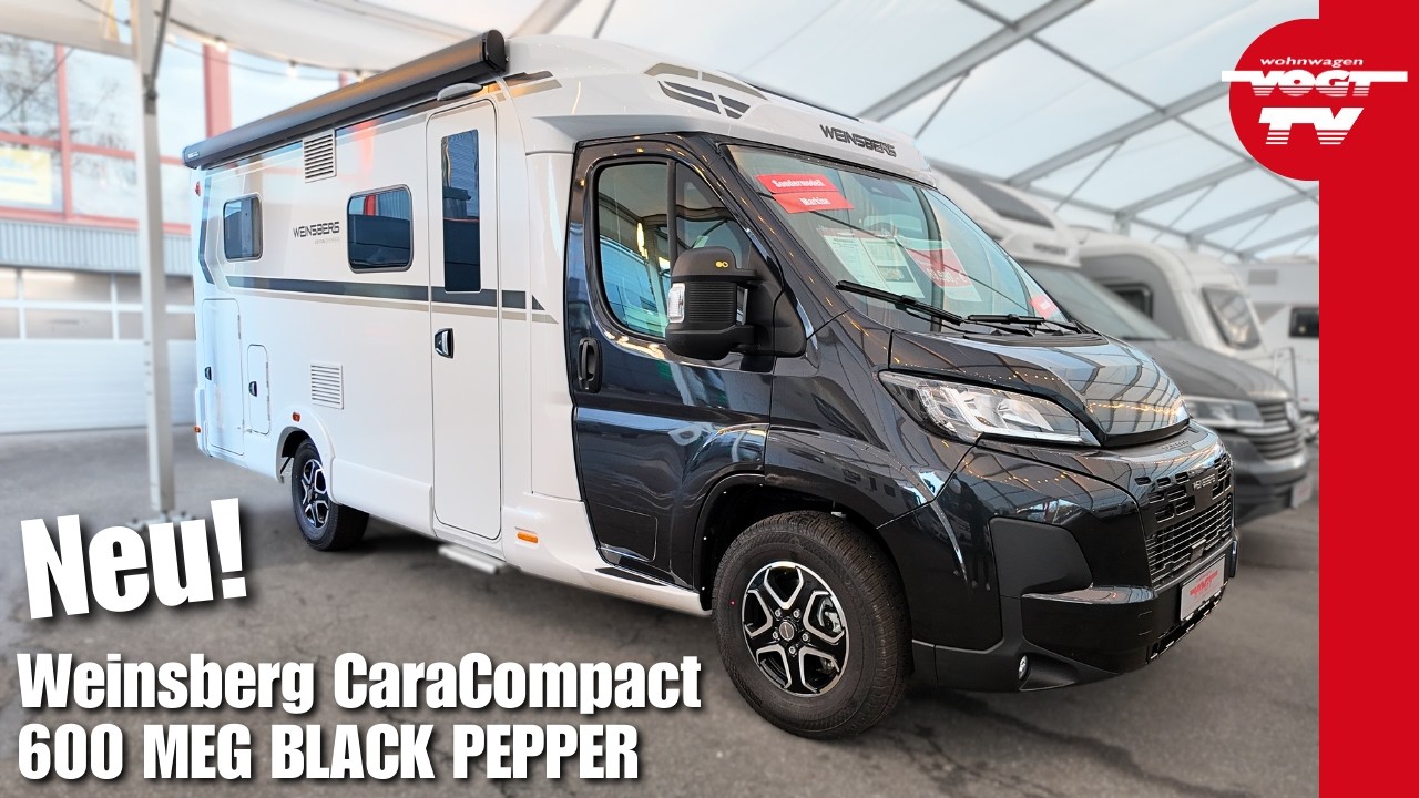 TOLLE AUSSTATTUNG: Weinsberg CaraCompact 600 MEG 🤩 Schwarz-Metallic | Neu im Verkauf | 69.990,- €