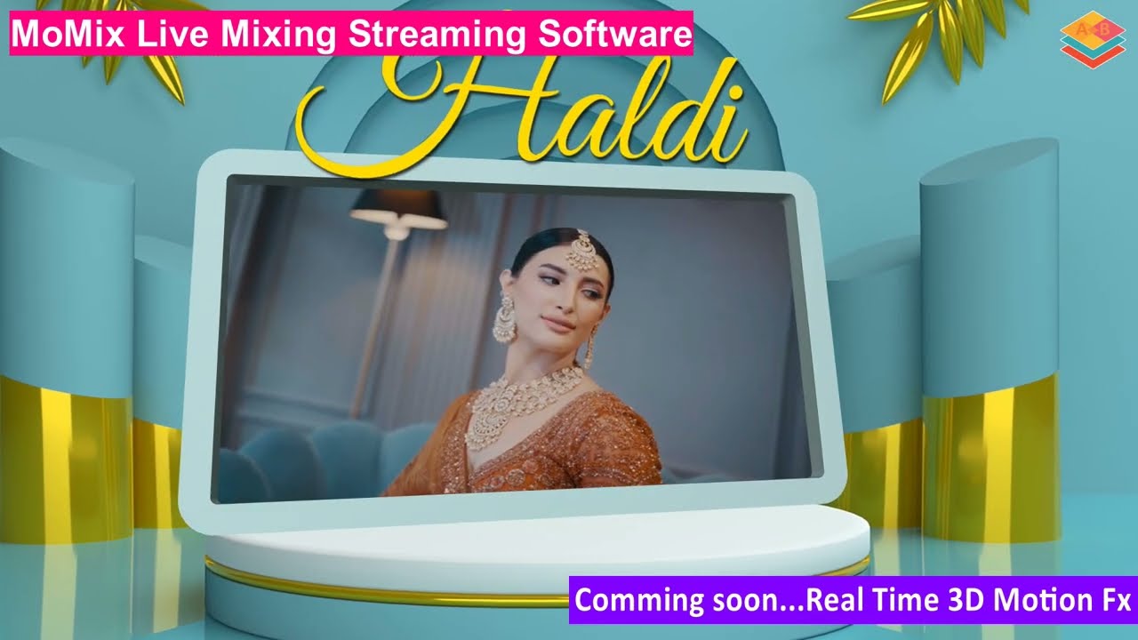 MoMix Software For  Multi-Camera Wedding Live Mixing and Streaming Coming soon real time 3D Effect