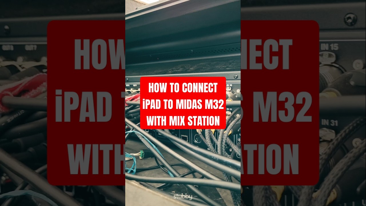 HOW TO CONNECT iPAD TO MIDAS M32 WITH MIX STATION #audioengineer #mixstation #soundengineer