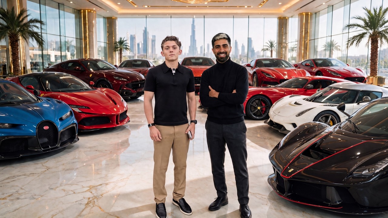 16 year old Billionaire Kid in Dubai $100,000,000 Secret Car Garage !!!