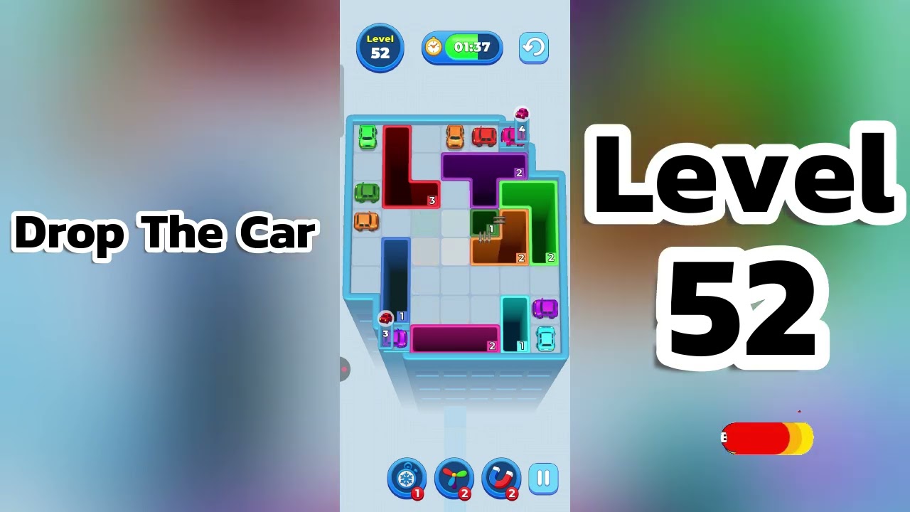🚗 Drop The Car Level 52  Walkthrough | Car Puzzle Game Solution | Go Answer