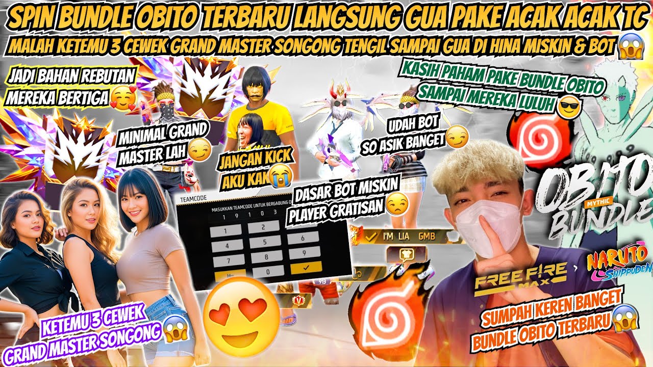 ACAK ACAK TC PAMERIN BUNDLE OBITO TERBARU KE 3 CEWEK GRAND MASTER SONGONG TENGIL SAMPAI MEREKA LULUH