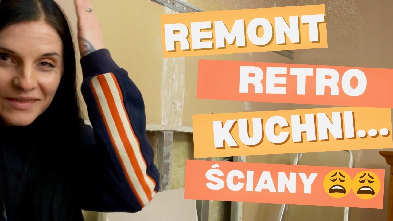 Remont kuchni RETRO. Naprawiamy ściany pod tapetę, miało być SZYBKO i łatwo,a jest DRAMAT.