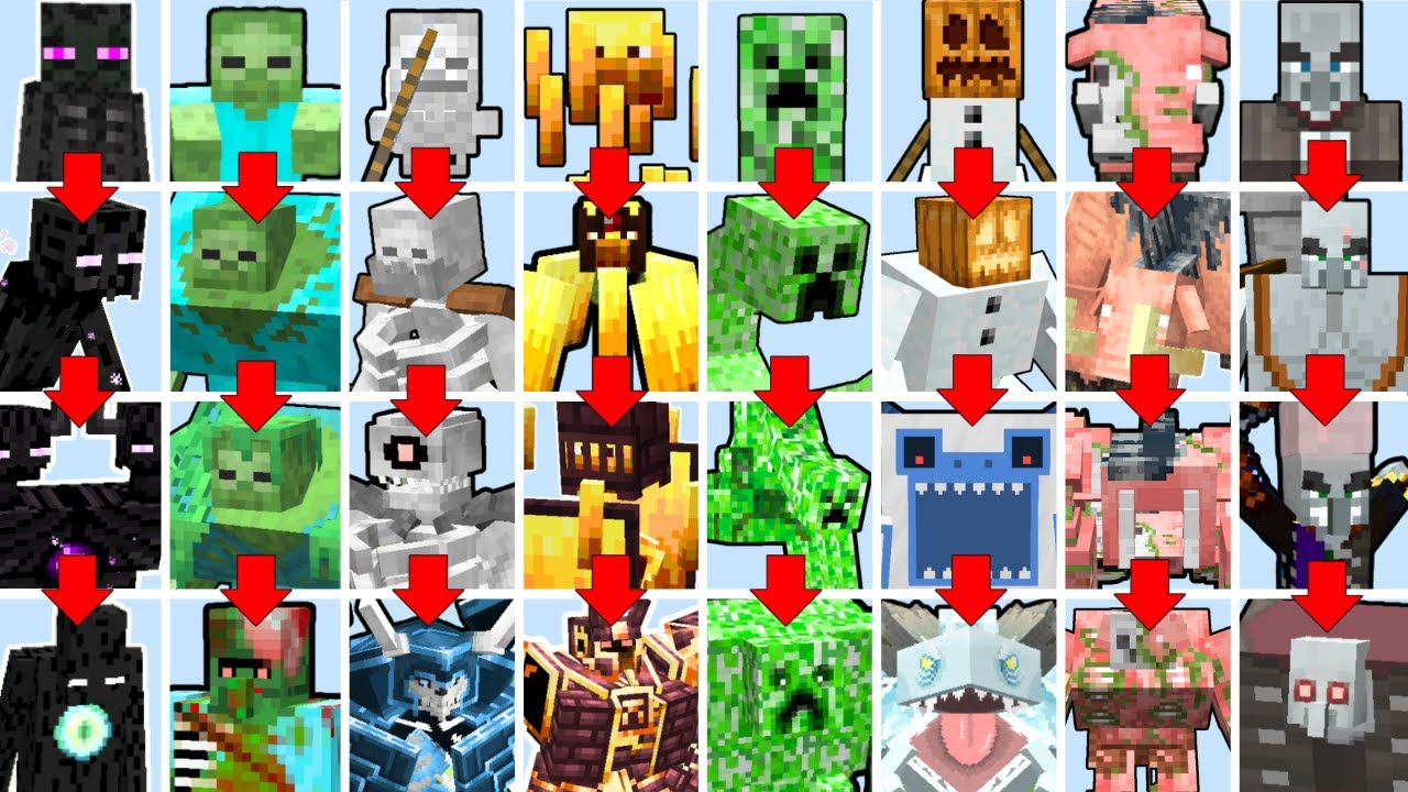 MINECRAFT MOB TOURNAMENT BUT THE MOB EVOLVES | Minecraft Mob Battle