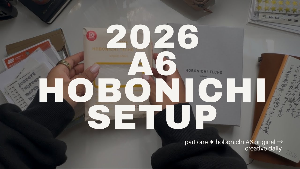 ✦ Часть первая: мой ежедневник для хранения воспоминаний на 2026 год | Настройка a6 hobonichi tec...