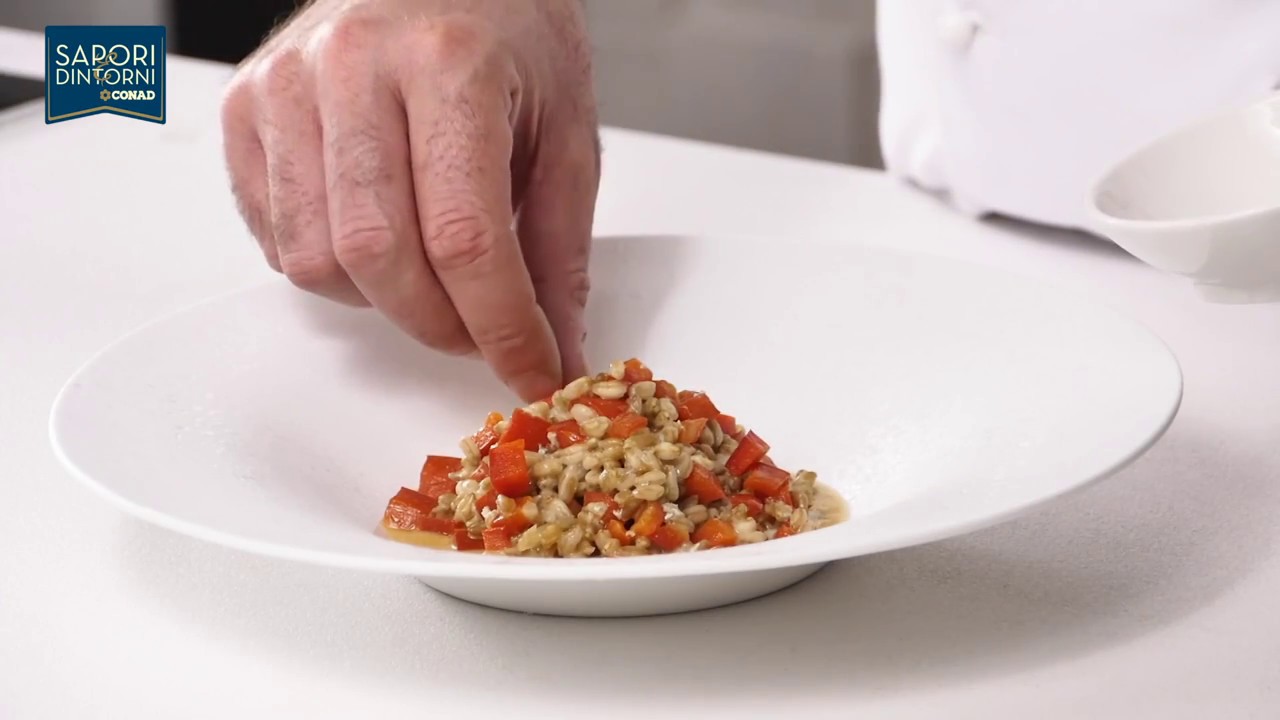 Farro con peperoni e gorgonzola di Chef Deg