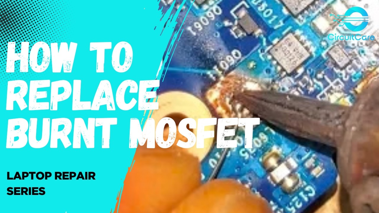 HOW TO REPLACE A BURNT MOSFET ON A LAPTOP MOTHERBOARD (Step-by-Step Repair) #laptoprepair #laptop