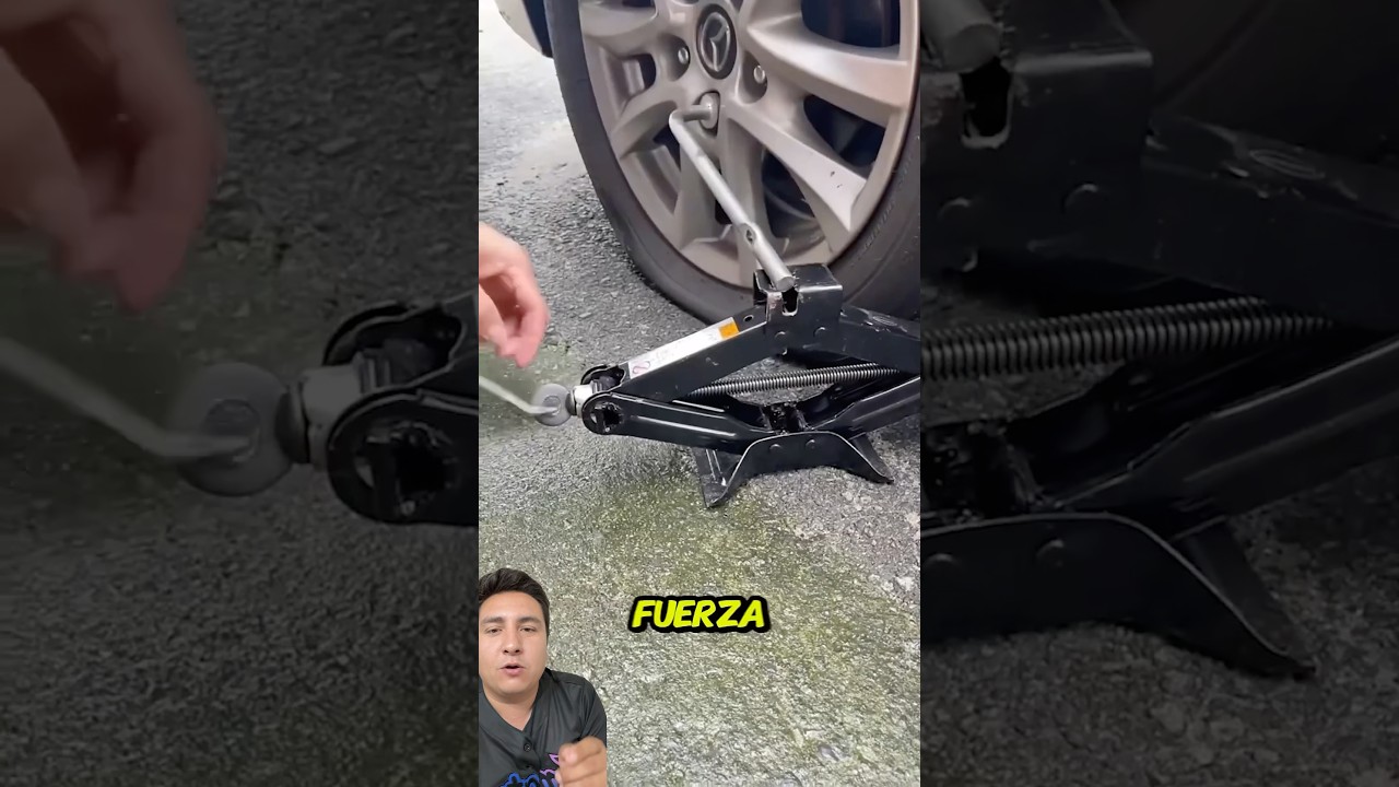 C&oacute;mo cambiar la llanta de repuesto sin batallar para aflojar #mecanica #autos #taller