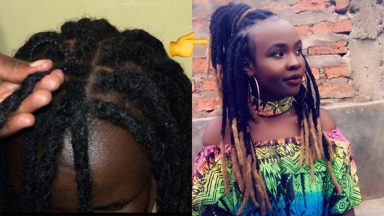 #4 How to attach Ombre Artificial#dreadlocks #kinkyhair @JANEILHAIRCOLLECTION
