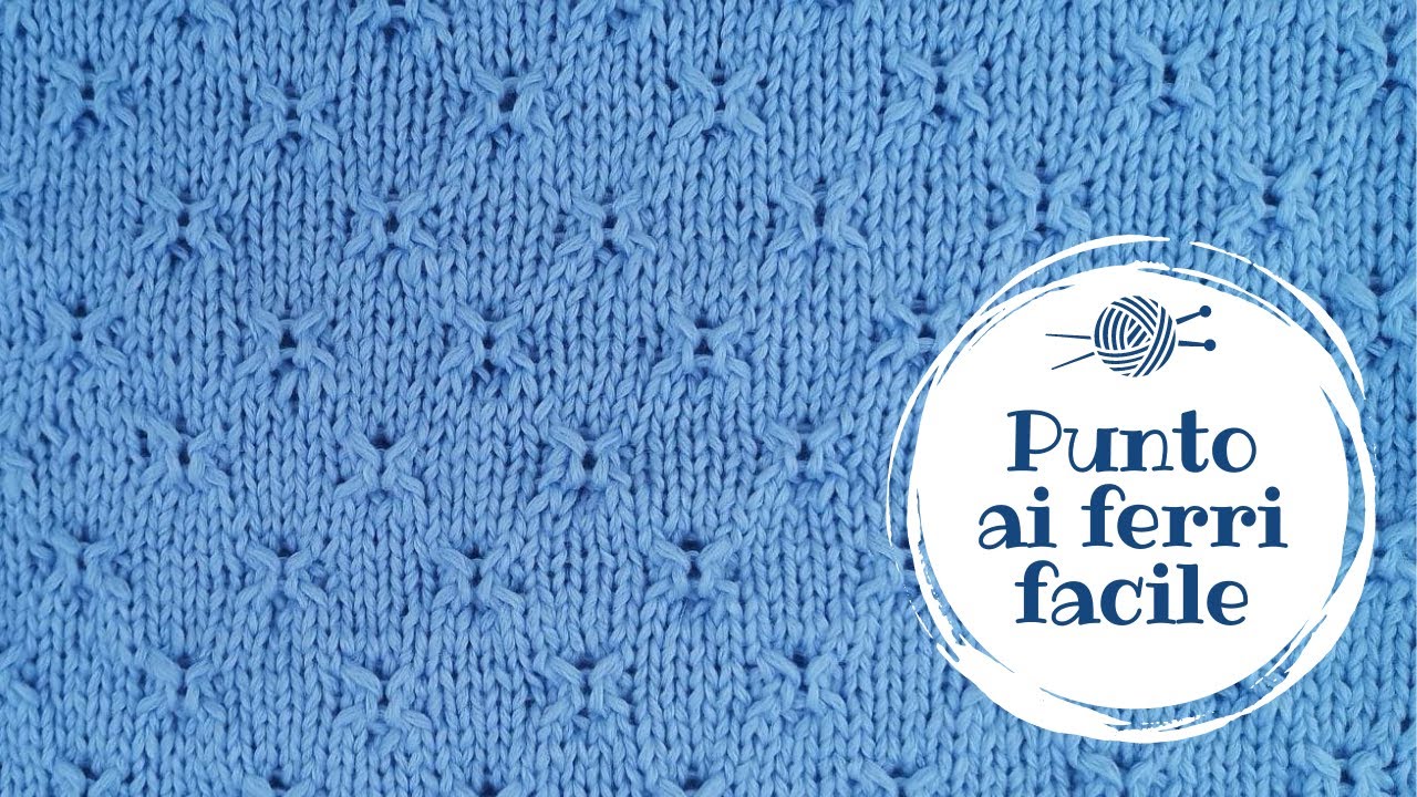 Punto ai ferri semplice - punto per le coperte