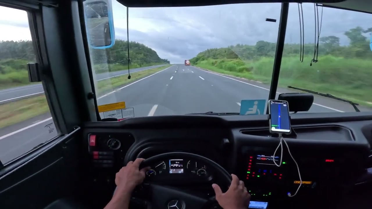 Indo para segunda parada do dia, motorista de ônibus #motorista #motoristarodoviario #brasil