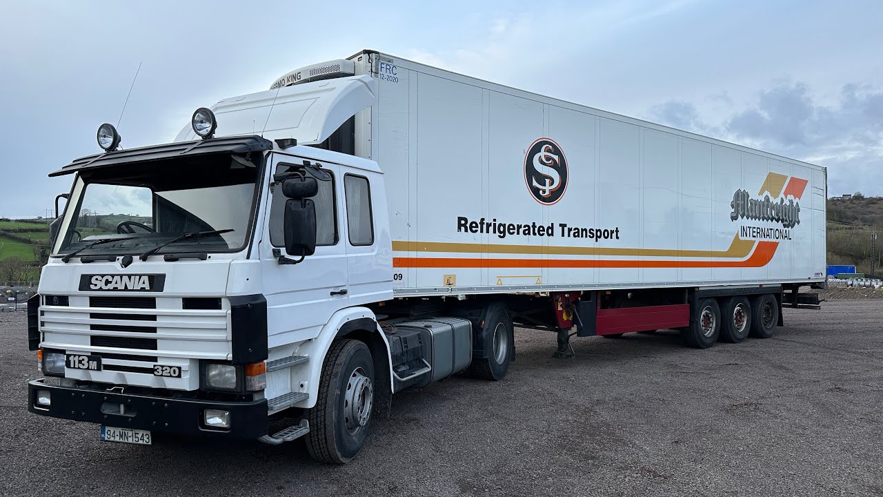 Scania irish trucks Irish Lorries refrigerated transport Irish trucking #history  #scania  #ireland