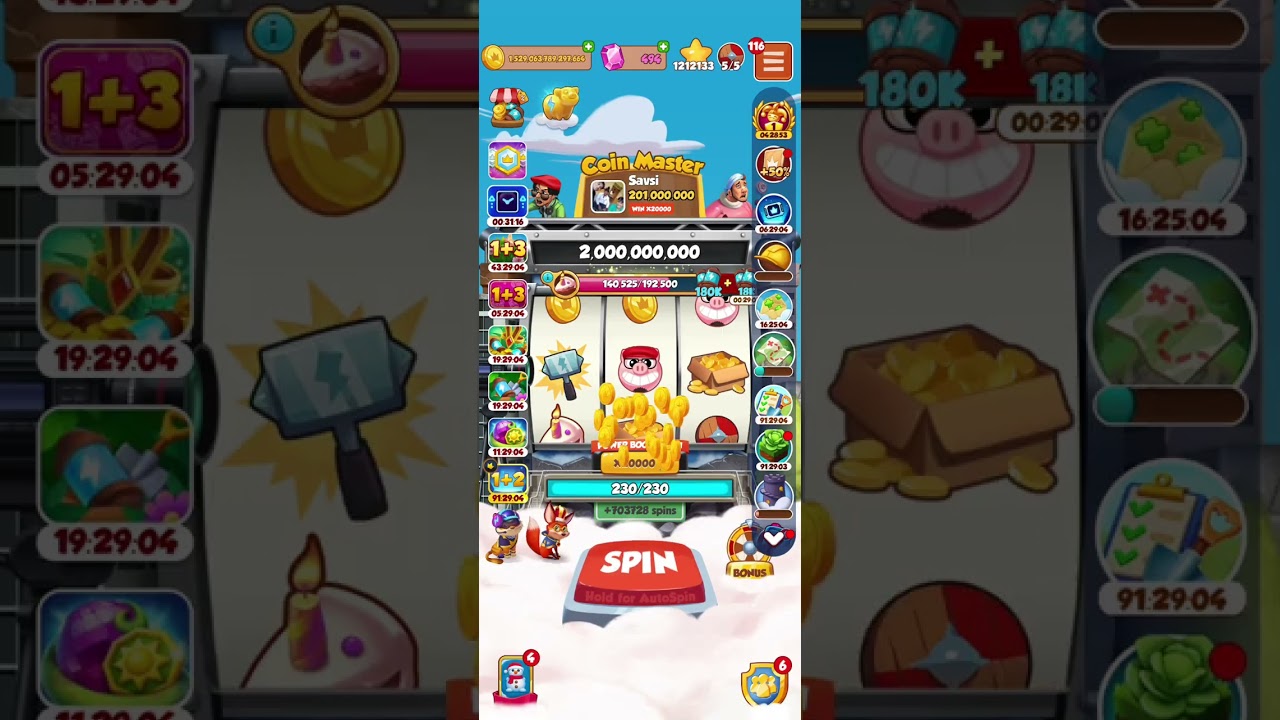 Coin Master new mix event 20k outo gameplay 