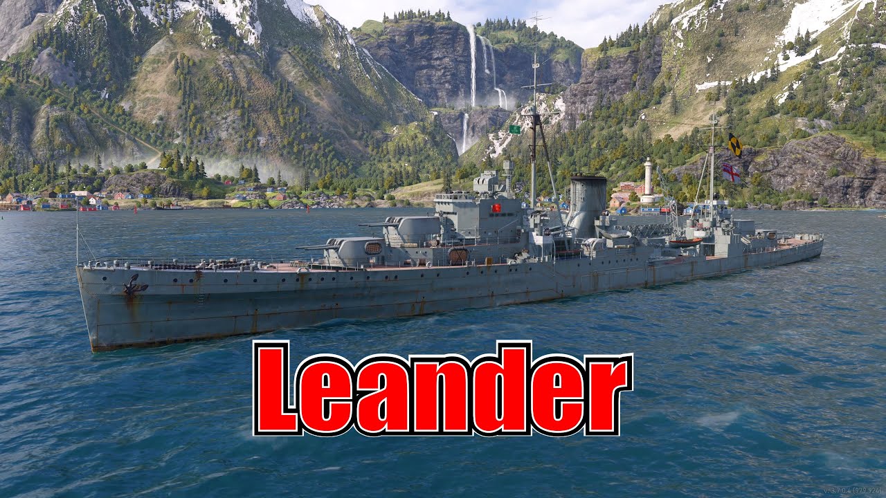 Path to The Edinburgh! Leander (World of Warships Legends Xbox Series X) 4k