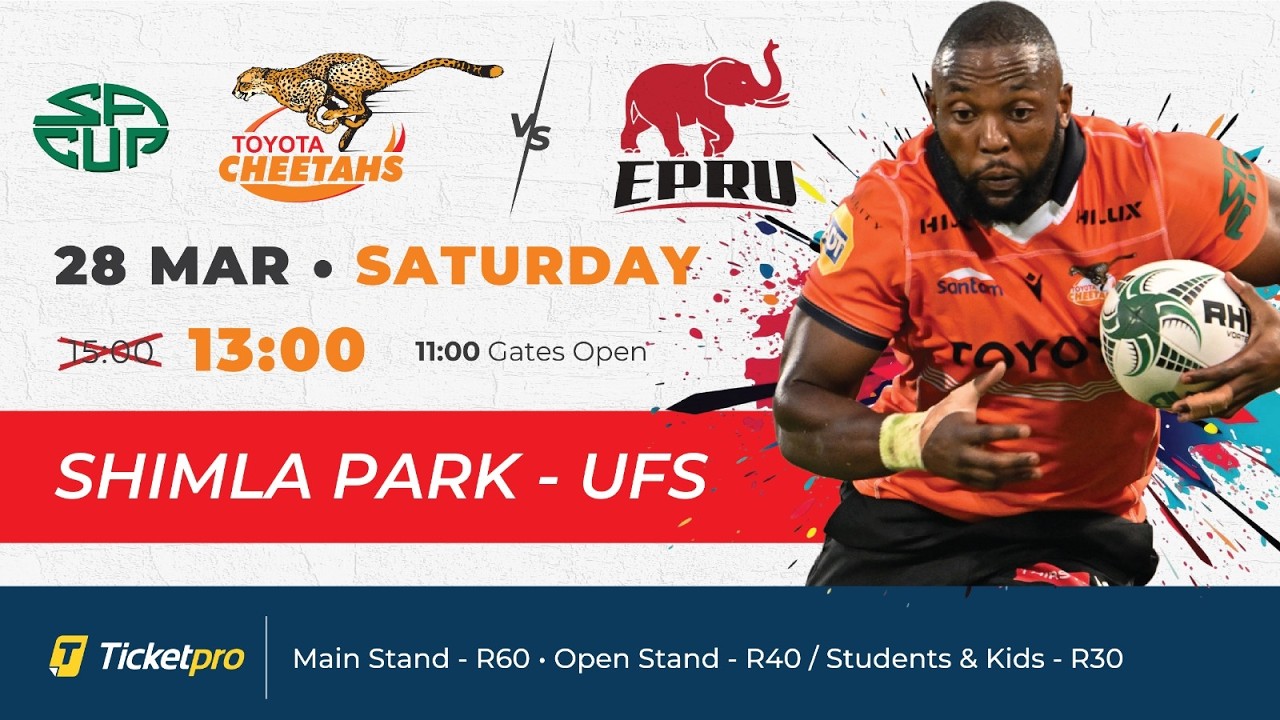 SA Cup - Toyota Cheetahs vs EP Elephants