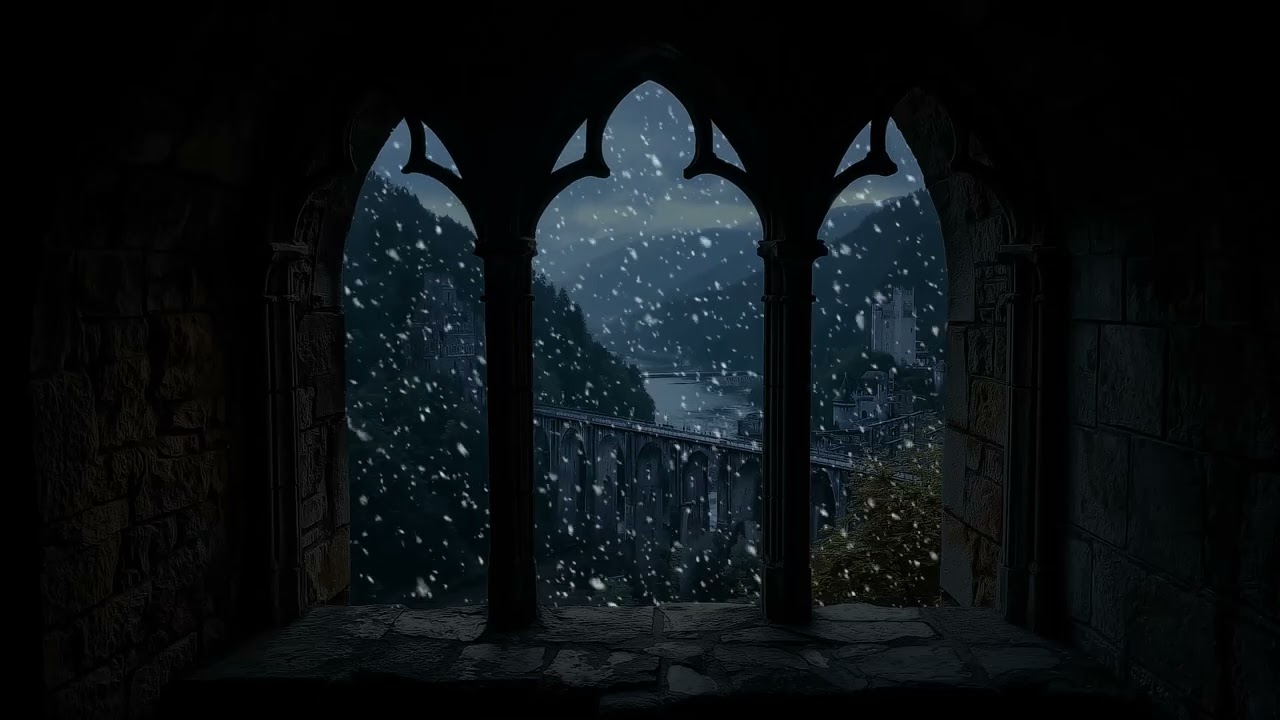 (No Ads) Deep Winter Wind Ambience | Natural Sounds for Sleeping, Relaxing and Studying