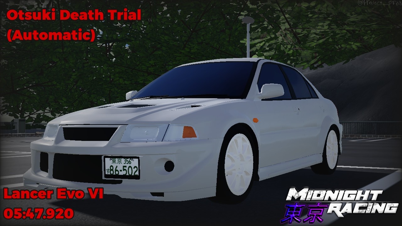 (05:47.920) Otsuki Death Trial Mitsubishi Lancer Evo 6 Time Attack | Midnight Racing: Tokyo [Roblox]