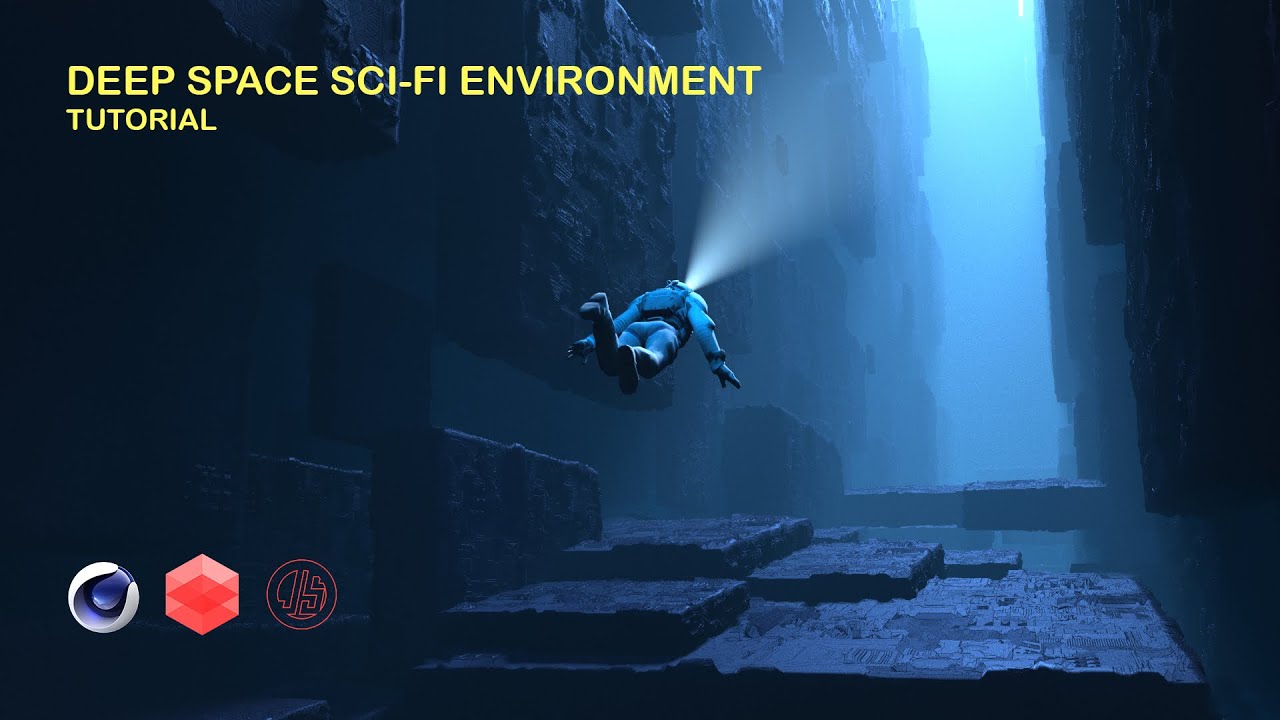 Deep Space Sci-Fi Environment Art Tutorial | Cinema 4D | Redshift | JSplacement | Concept Art