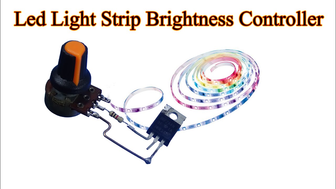 Make Led strip light brightness controller, diy Led dimmer circuit