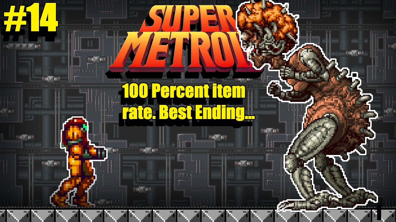 Samus vs MOTHERBRAIN in Super Metroid