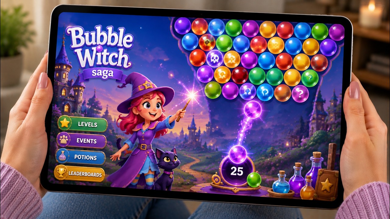 Bubble Witch Saga - Latest Game Update - Gameplay Walkthrough (iOS,Android)