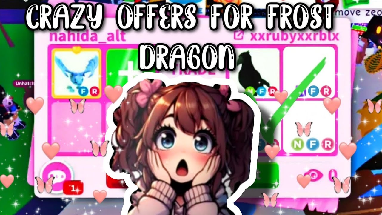Trading FROST DRAGON in Adopt Me! (Best Offers & Huge Wins)🌴😯 | INSANE Offers! 