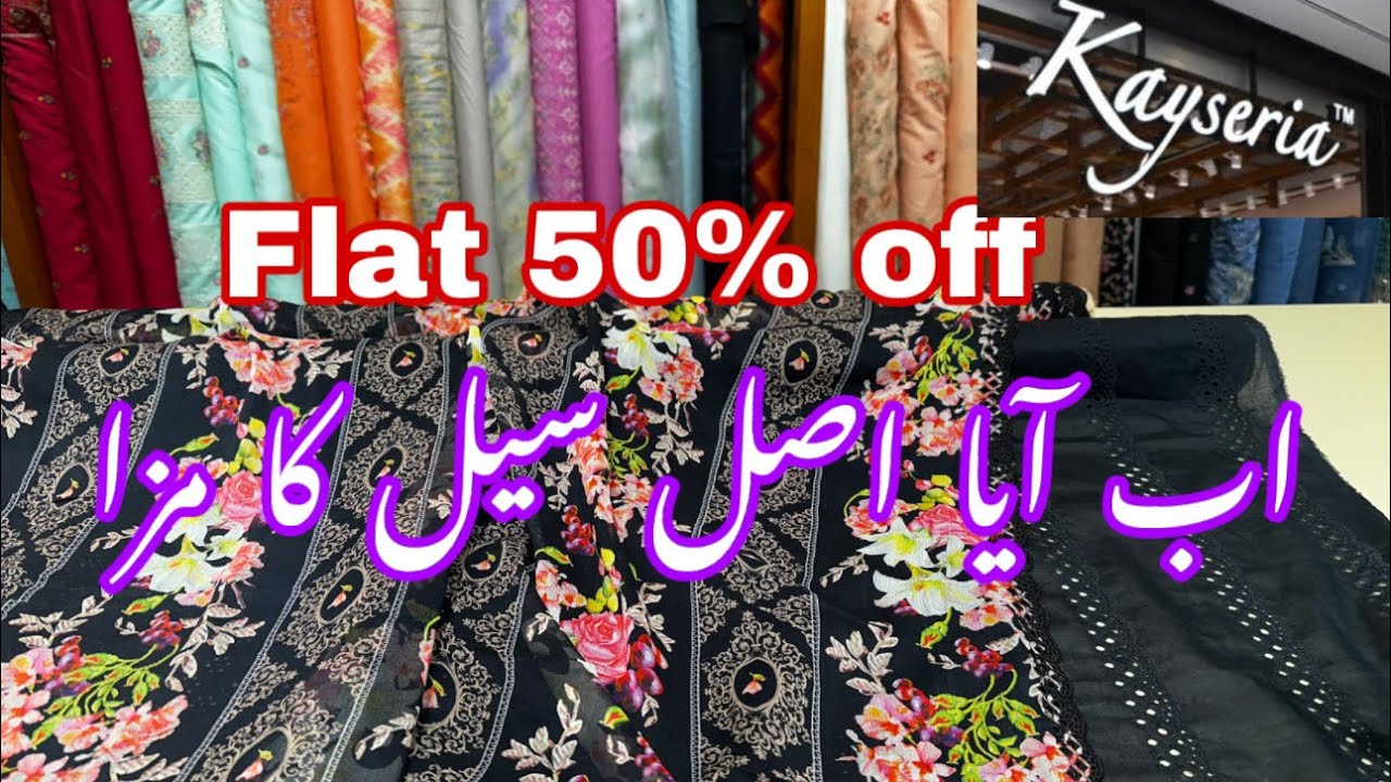Kayseria flat 50 % off sale today