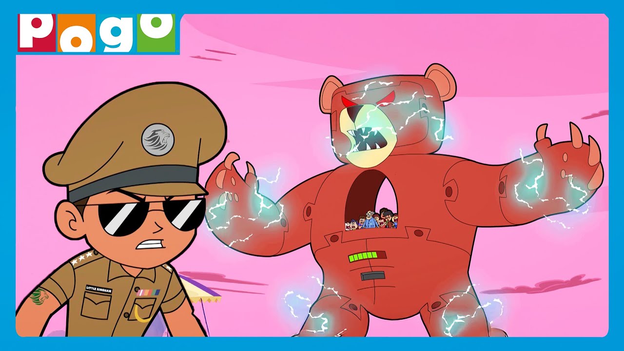 Little Singham🦁| Super Cop Ka Kiya Entry!🛡️| Cartoon For Kids😍​| Hindi Cartoon😊| @PogoChannel