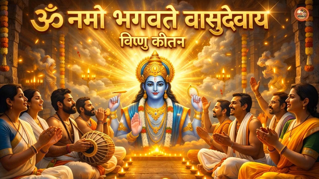विष्णु कीर्तन | Om Namo Bhagavate Vasudevaya | ॐ नमो भगवते वासुदेवाय Kirtan | Powerful Vishnu Mantra