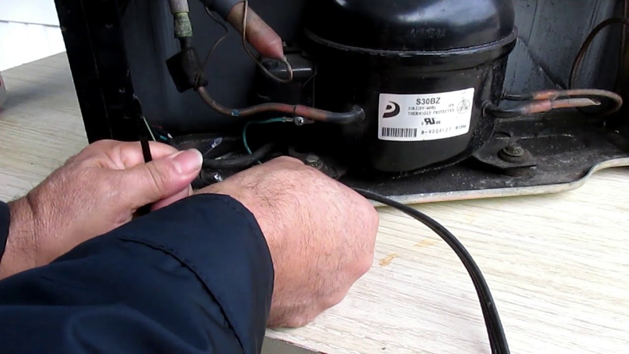 Instalación De cordon electrico a un refrigerador