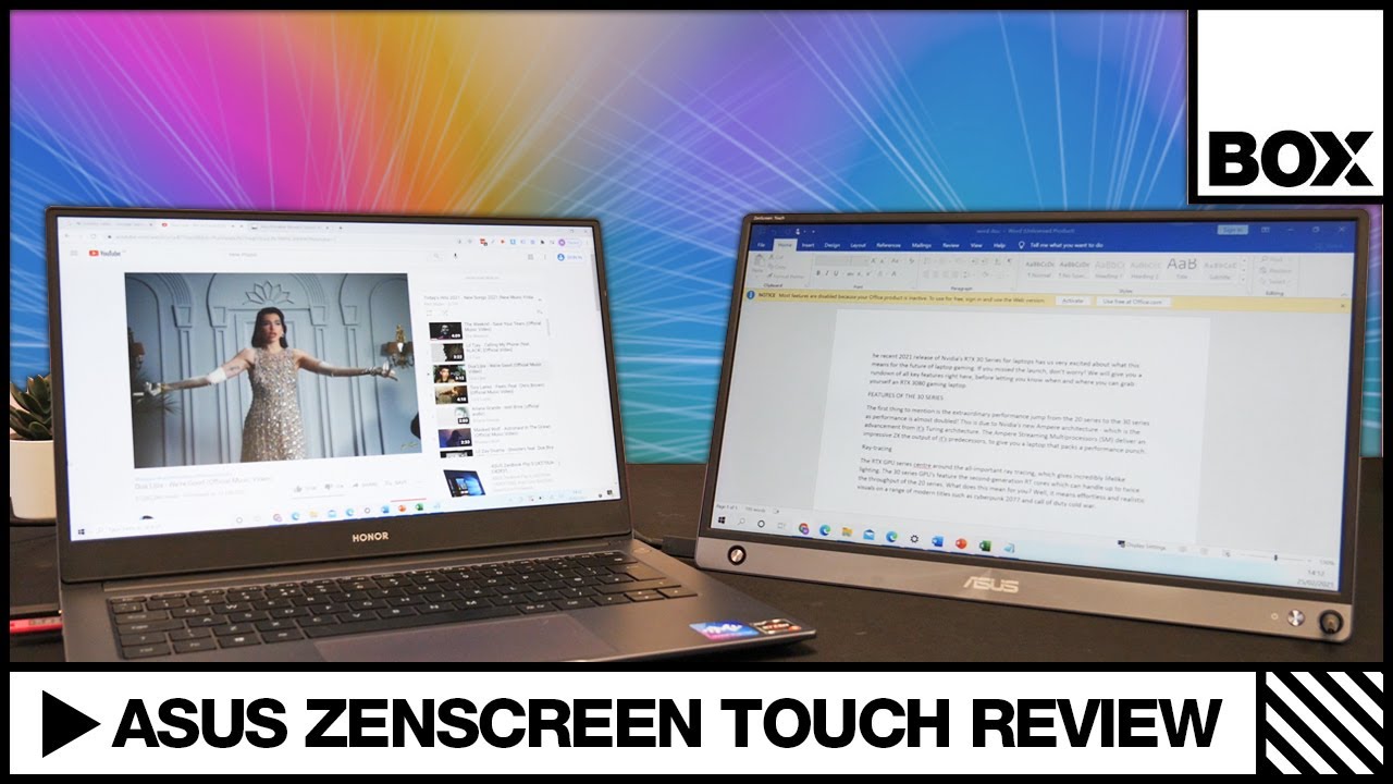 ASUS Zenscreen Touch MB16AMT - A Touchscreen Portable Monitor Review!