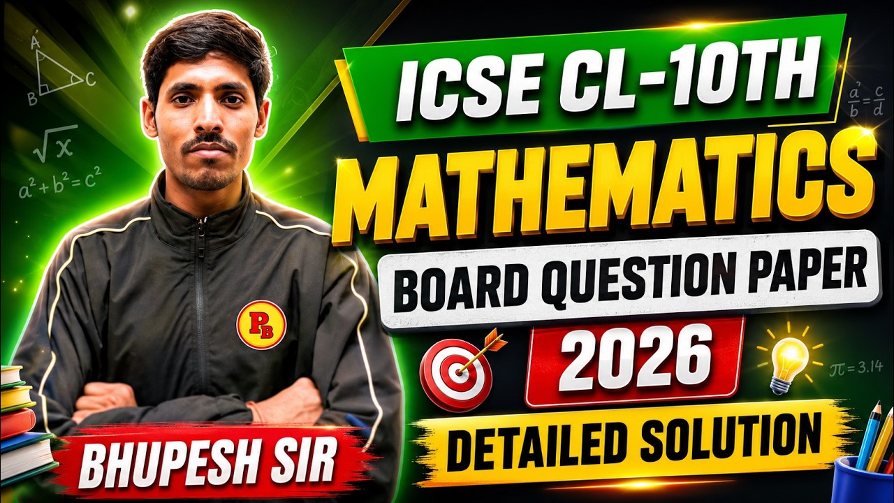 ANSWER KEY || MATHEMATICS || CL-10TH || ICSE || BOARD EXAM 2026#problems_beater