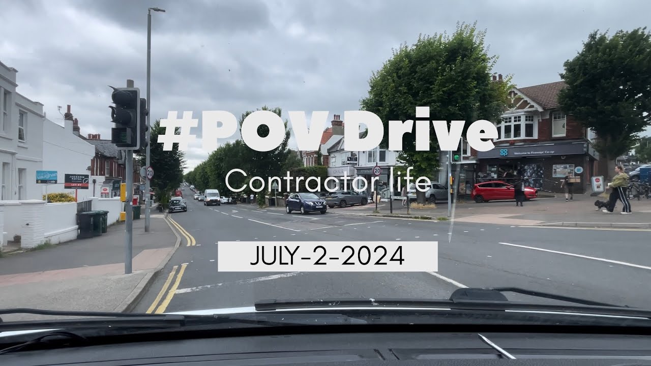 Peaceful 4k POV drive Uk Brighton Contractor Commute #Brighton #Relaxing #Travel #PeacefulDrive