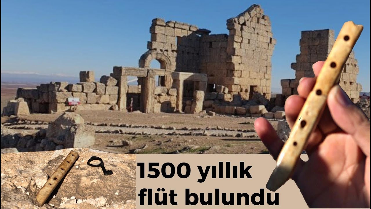 Zerzevan Kalesi’nde 1600 yıllık flüt ve özel anahtar bulundu