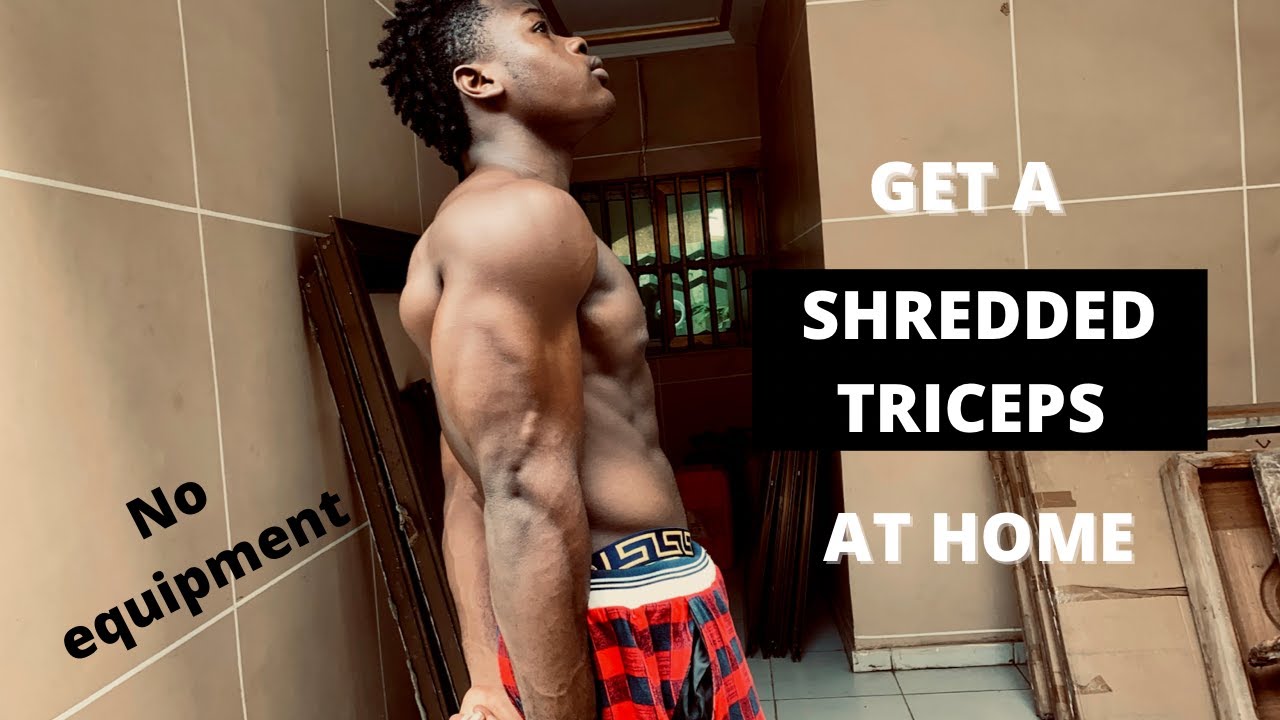 BUILD A HUGE TRICEPS FROM HOME (NO EQUIPMENT)